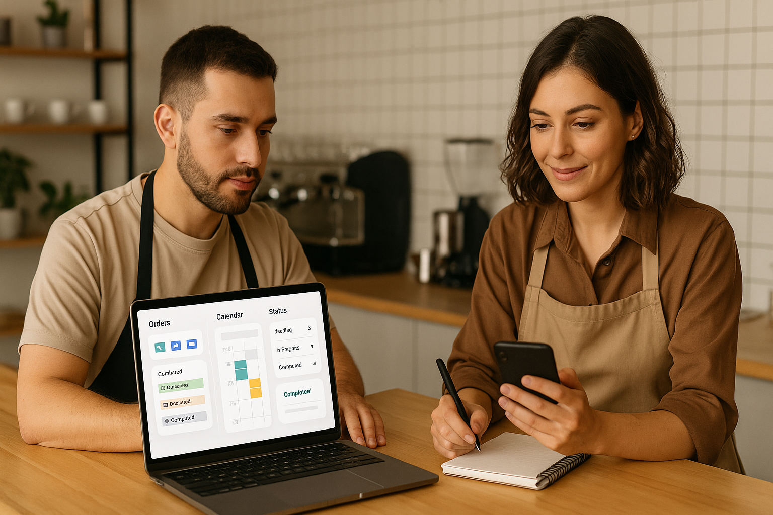 Gestão de pedidos e agenda ERP
