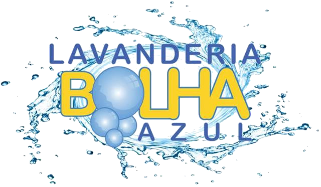 Logo Lavanderia Bolha Azul